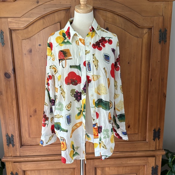 Lisa Says Gah Tessa Italian Summer button down - Picture 2 of 16